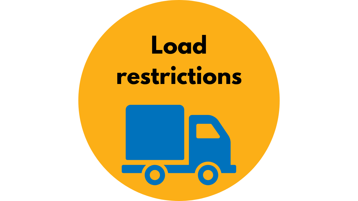 Load restrictions in effect City of Vernon