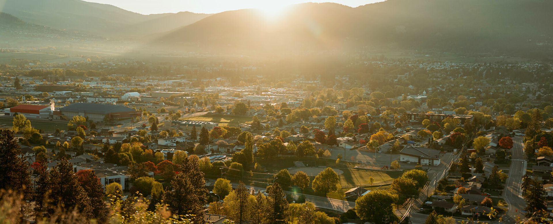 View of Vernon British Columbia
