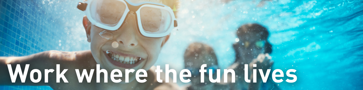 kid swimming in pool work where the fun lives