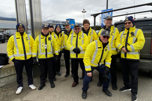 RCMP Volunteers at Community Event