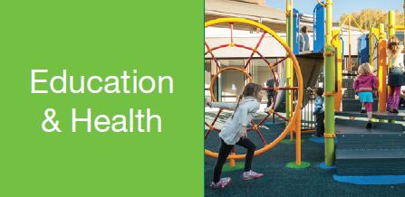 Graphic Education and Health heading