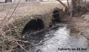 Culverts on 24 Ave