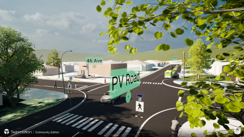 Concept looking north