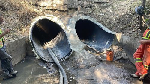 Downstream Grout Application 