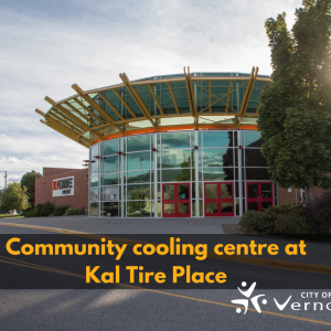 Community cooling centre at Kal Tire Place