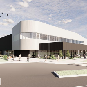North west entrance rendering of the new Active Living Centre