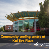 Community cooling centre at Kal Tire Place