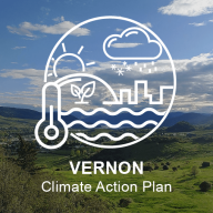 "Vernon Climate Action Plan" with logo