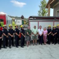Graduation ceremony of auxiliary firefighters