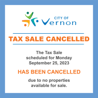 Tax sale cancelled