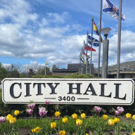 City Hall in the spring