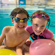 Kids in the pool