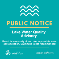 Public Notice water quality advisory