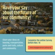 Have your say about the future: complete the online survey before november 14.