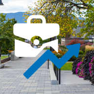 Background image of Spirit Square with a careers icon overlayed