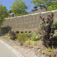 Retaining Wall on roadside