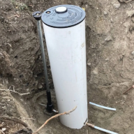 Sewer service connection